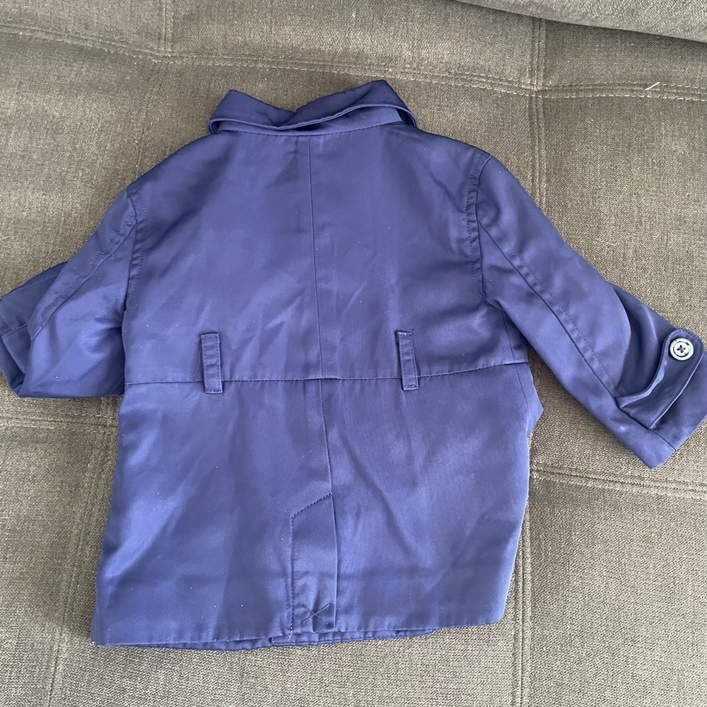 Janie and Jack girls double breasted trench coat size 3-6 months - Picture 3 of 3